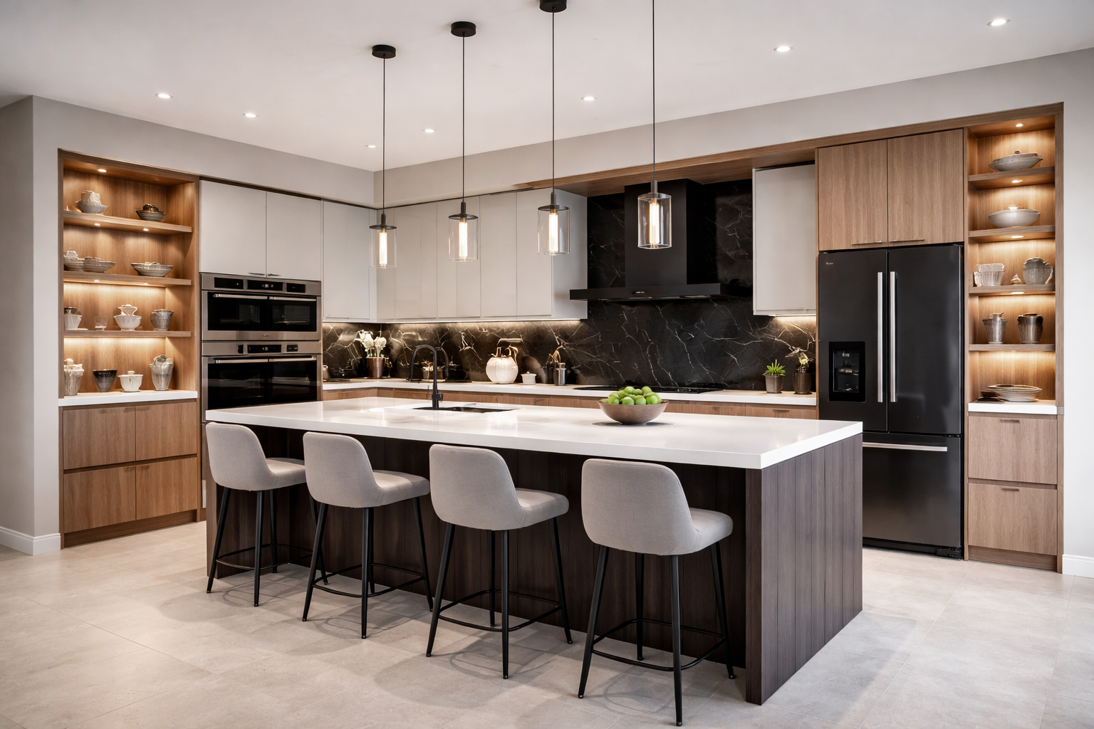 Modern Modular Kitchen Designs and Bedroom Interior Ideas for Newtown Apartments