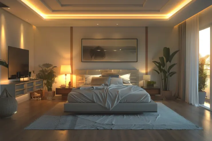 Luxury Bedroom Lighting Design