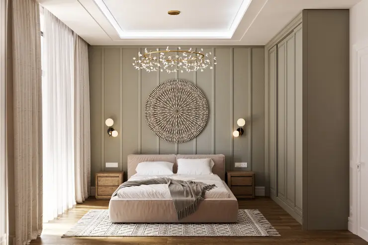 Luxury Bedroom With Accent Wall