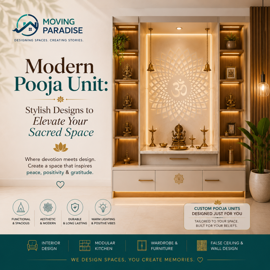 Modern Pooja Unit: Stylish Designs to Elevate Your Sacred Space