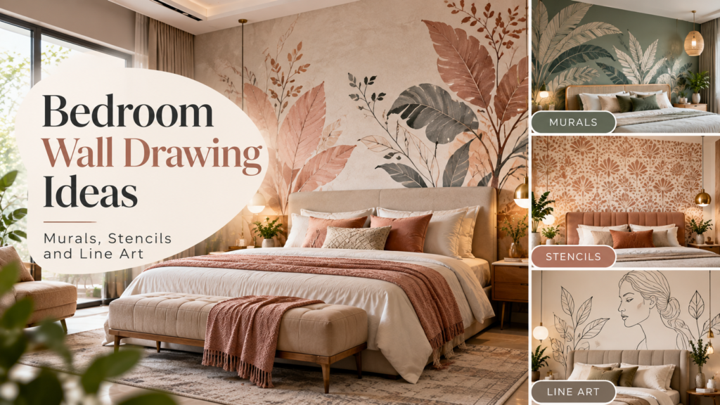 Bedroom Wall Drawing Ideas Collage