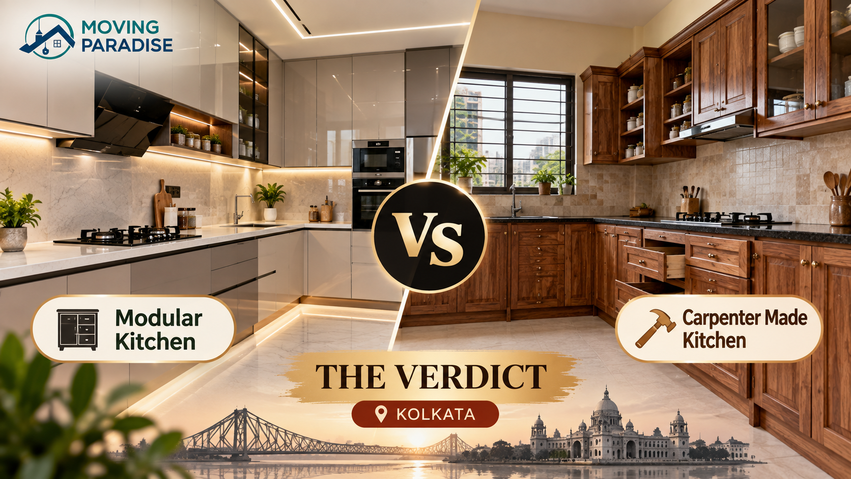 Modular Kitchen vs Carpenter Made Kitchen Kolkata: The Verdict