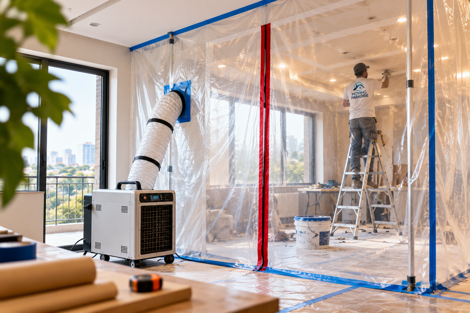Dust-Controlled Renovation Workspace