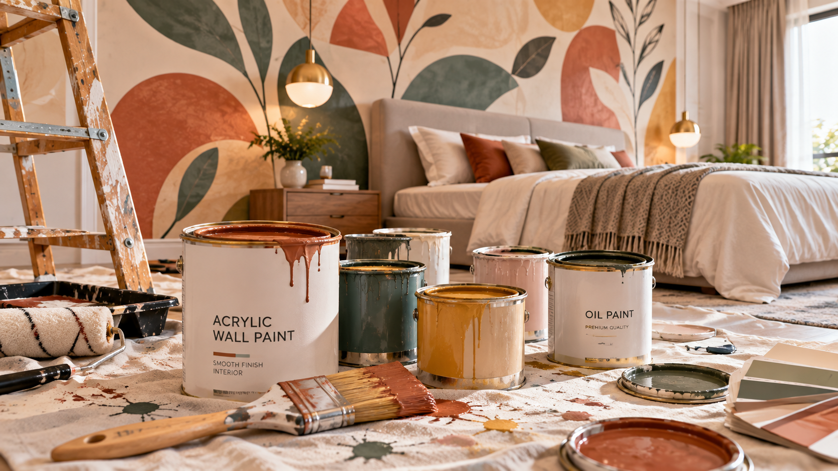 Earthy Bedroom Makeover in Progress