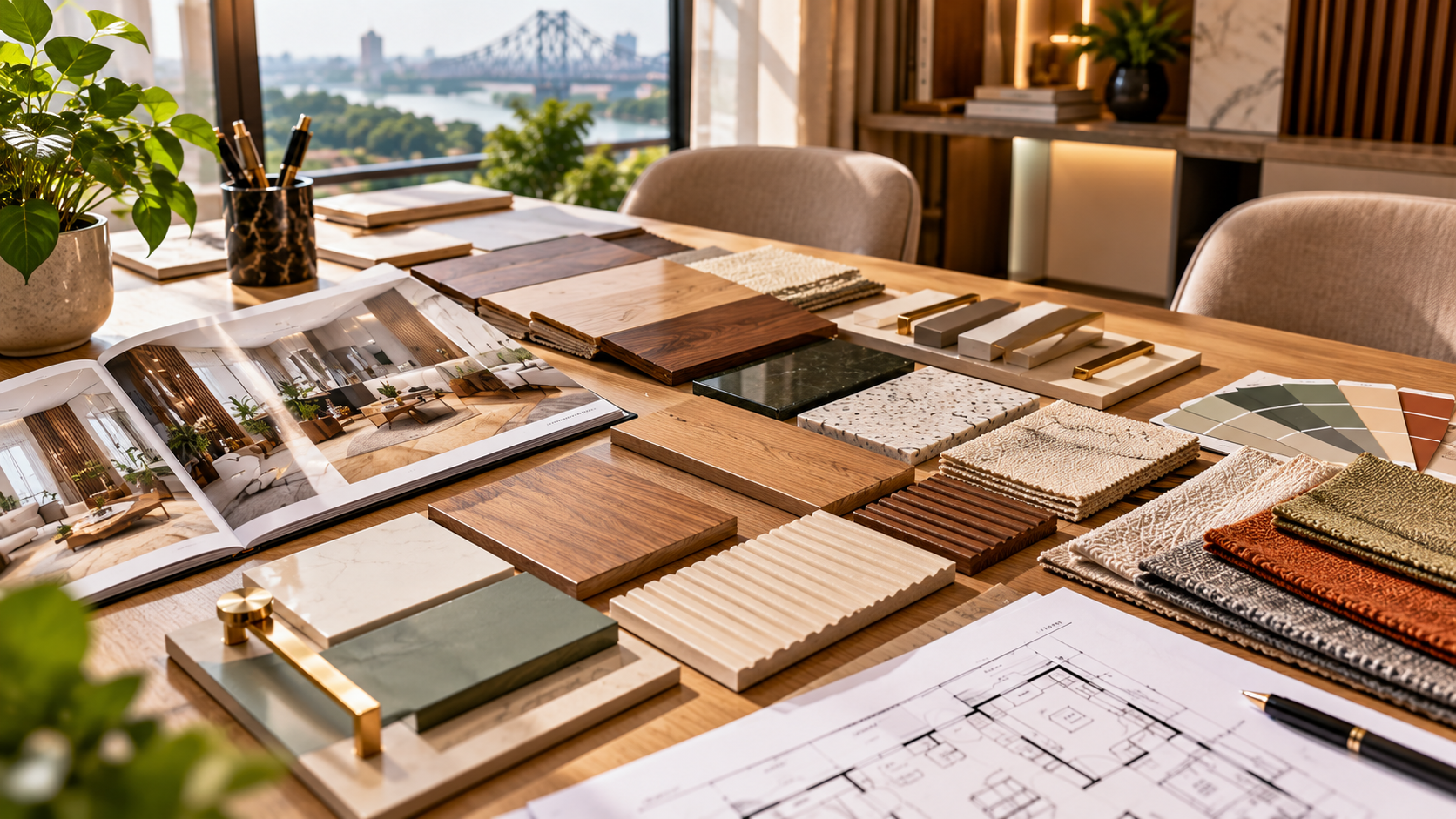 Kolkata Interior Design Material Moodboard