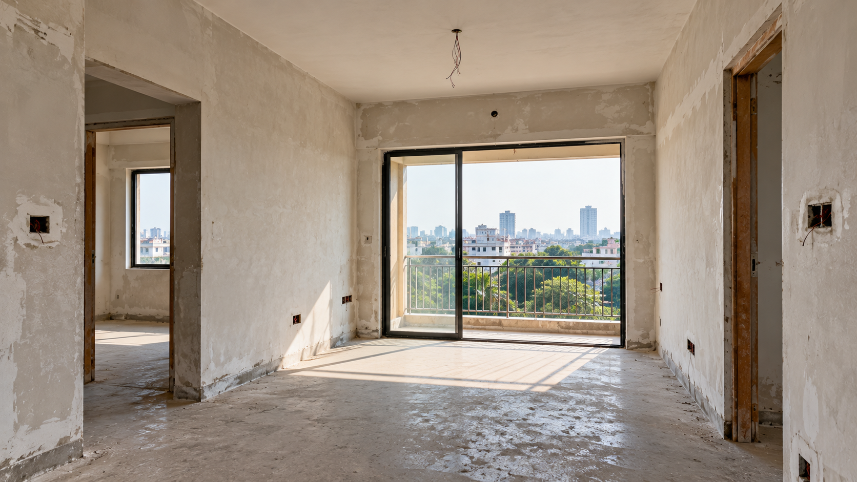 Unfinished Kolkata Apartment with City View